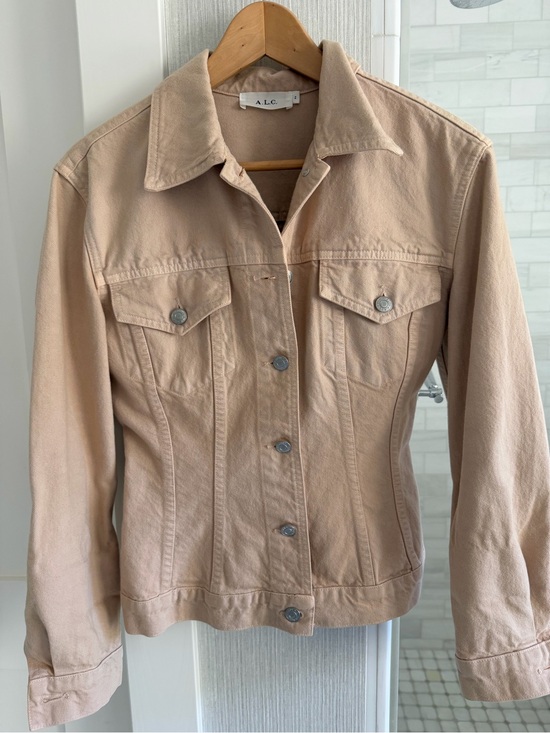 A.L.C. Jackets & Blazers - A.L.C. Light Tan Button-Front Denim Jacket